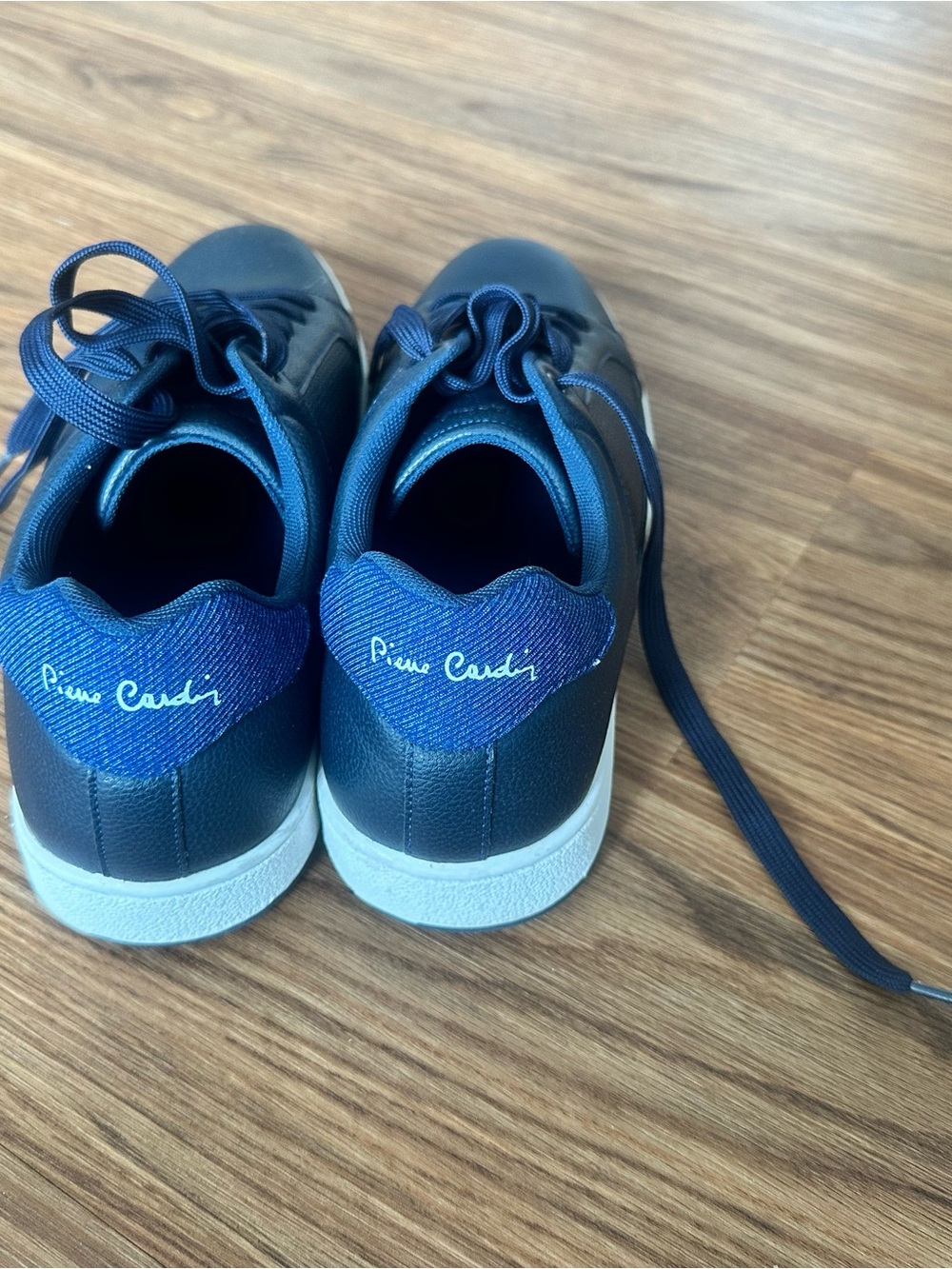 Pierre Cardin Navy Blue & White Men's Casual Sneakers